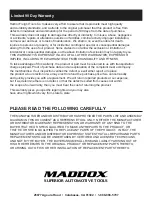 Preview for 8 page of Maddox MI1-1 Owner'S Manual & Safety Instructions