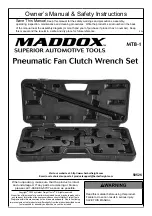 Maddox MT8-1 Owner'S Manual & Safety Instructions preview