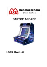 MADEFORARCADE BARTOP ARCADE User Manual preview