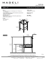 Предварительный просмотр 1 страницы Madeli B910-20H-001 Series Specication & Installation Manual