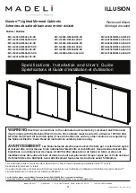 Предварительный просмотр 1 страницы Madeli Illusion MC-IL2030-RM-04-L00-XX Specifications, Installation And User’S Manual