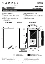 Preview for 6 page of Madeli IMAGE Slique IM-IM2036-00 Specifications, Installation And User’S Manual