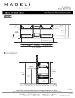 Preview for 3 page of Madeli Milano - 60" Double Bowl Specification & Installation Manual