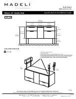 Preview for 4 page of Madeli Milano - 60" Double Bowl Specification & Installation Manual