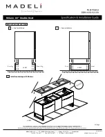 Preview for 5 page of Madeli Milano - 60" Double Bowl Specification & Installation Manual