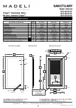 Preview for 7 page of Madeli SANCTUARY Slique IM-SA2036-00 Specifications, Installation And User’S Manual