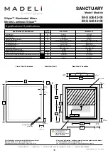 Preview for 10 page of Madeli SANCTUARY Slique IM-SA2036-00 Specifications, Installation And User’S Manual