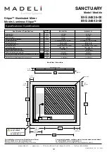 Preview for 12 page of Madeli SANCTUARY Slique IM-SA2036-00 Specifications, Installation And User’S Manual