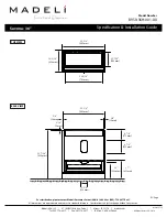 Preview for 2 page of Madeli Savona - 36” Specification & Installation Manual