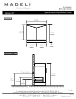 Preview for 3 page of Madeli Savona - 36” Specification & Installation Manual