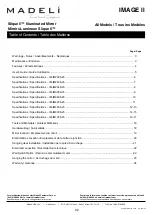 Preview for 2 page of Madeli Slique II IMAGE II Specifications, Installation And User’S Manual