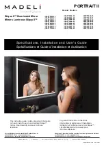 Madeli Slique II PORTRAIT II Specifications, Installation And User’S Manual preview