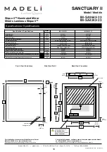 Preview for 10 page of Madeli Slique II SANCTUARY II Specifications, Installation And User’S Manual