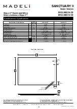 Preview for 13 page of Madeli Slique II SANCTUARY II Specifications, Installation And User’S Manual