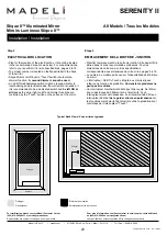 Preview for 20 page of Madeli Slique II Installation And User Manual