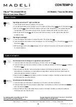 Предварительный просмотр 5 страницы Madeli Slique IM-CT2042-00 Specifications, Installation And User’S Manual