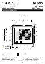 Предварительный просмотр 13 страницы Madeli Slique IM-CT2042-00 Specifications, Installation And User’S Manual