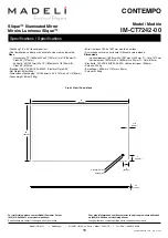 Предварительный просмотр 16 страницы Madeli Slique IM-CT2042-00 Specifications, Installation And User’S Manual