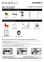 Preview for 18 page of Madeli Slique IM-CT2042-00 Specifications, Installation And User’S Manual