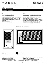 Preview for 20 page of Madeli Slique IM-CT2042-00 Specifications, Installation And User’S Manual