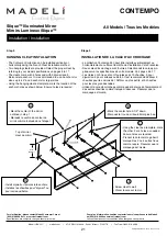 Preview for 21 page of Madeli Slique IM-CT2042-00 Specifications, Installation And User’S Manual