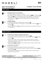 Preview for 5 page of Madeli Slique  IM-ZE2036-00 Specifications, Installation And User’S Manual