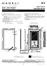 Preview for 8 page of Madeli Slique  IM-ZE2036-00 Specifications, Installation And User’S Manual