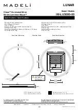 Preview for 5 page of Madeli Slique LUNAR Specifications, Installation And User’S Manual