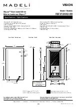 Preview for 8 page of Madeli Slique LUNAR Specifications, Installation And User’S Manual