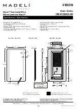 Preview for 9 page of Madeli Slique LUNAR Specifications, Installation And User’S Manual