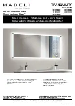 Preview for 1 page of Madeli Slique TRANQUILITY IM-TR2042-00 Specifications, Installation And User’S Manual