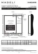 Предварительный просмотр 8 страницы Madeli Vanguard MC-VA2030-SM-04-L00-XX Specifications, Installation And User’S Manual