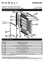 Предварительный просмотр 15 страницы Madeli Vanguard MC-VA2030-SM-04-L00-XX Specifications, Installation And User’S Manual