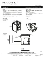 Madeli Vicenza Specification & Installation Manual preview