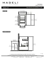 Предварительный просмотр 3 страницы Madeli Vicenza Specification & Installation Manual