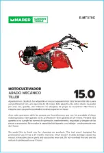 MADER E-MT370C Operating Instructions Manual preview