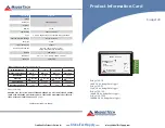 MadgeTech Bridge120 Series Product Information Card preview