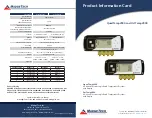 MadgeTech QuadTemp2000 Product Information Card preview