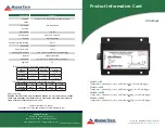 MadgeTech UltraShock Series Product Information Card preview