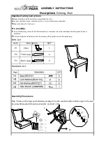 Madison Park Signature Jolene Cream Dining Side Chair 267603 Assembly Instructions предпросмотр