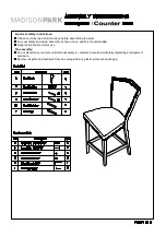 Madison Park 267531 Assembly Instructions предпросмотр