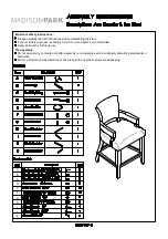 Madison Park 267567 Assembly Instructions preview