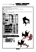 Madison Park Diedra Accent Chair Assembly Instructions preview