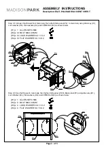 Preview for 3 page of Madison Park E&E-PALISADES ACCENT CHEST Assembly Instructions