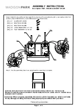 Предварительный просмотр 2 страницы Madison Park E&E Assembly Instructions