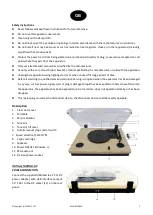 Preview for 2 page of Madison MAD-RT300SP-MKII User Manual