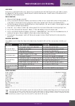 Предварительный просмотр 5 страницы Madison MAD-VEGAS120 User Manual