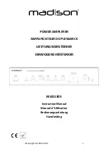 Madison MAD1305 Series Instruction Manual preview