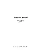 Preview for 1 page of Madrigal Audio Mark Levinson 39 Operating Manual