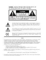 Предварительный просмотр 2 страницы Madrigal Audio Mark Levinson N 30.6 Operating Manual